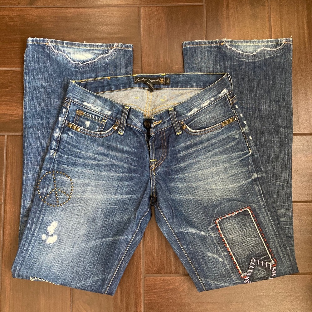 RARE Lucky Legend Jeans Lil Maggie Distressed 2/26